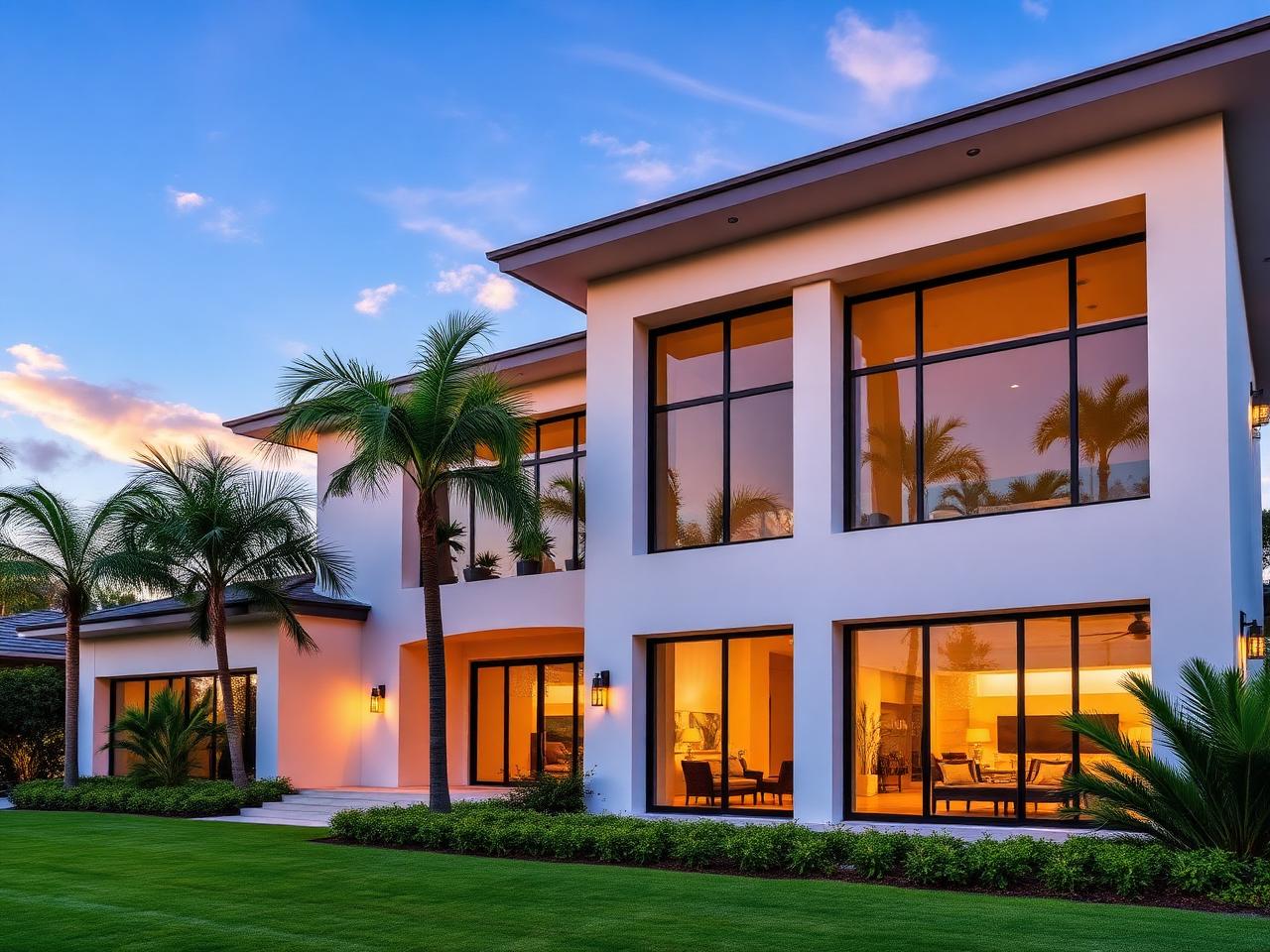 Modern Coastal Estate — impact windows in Coral Gables