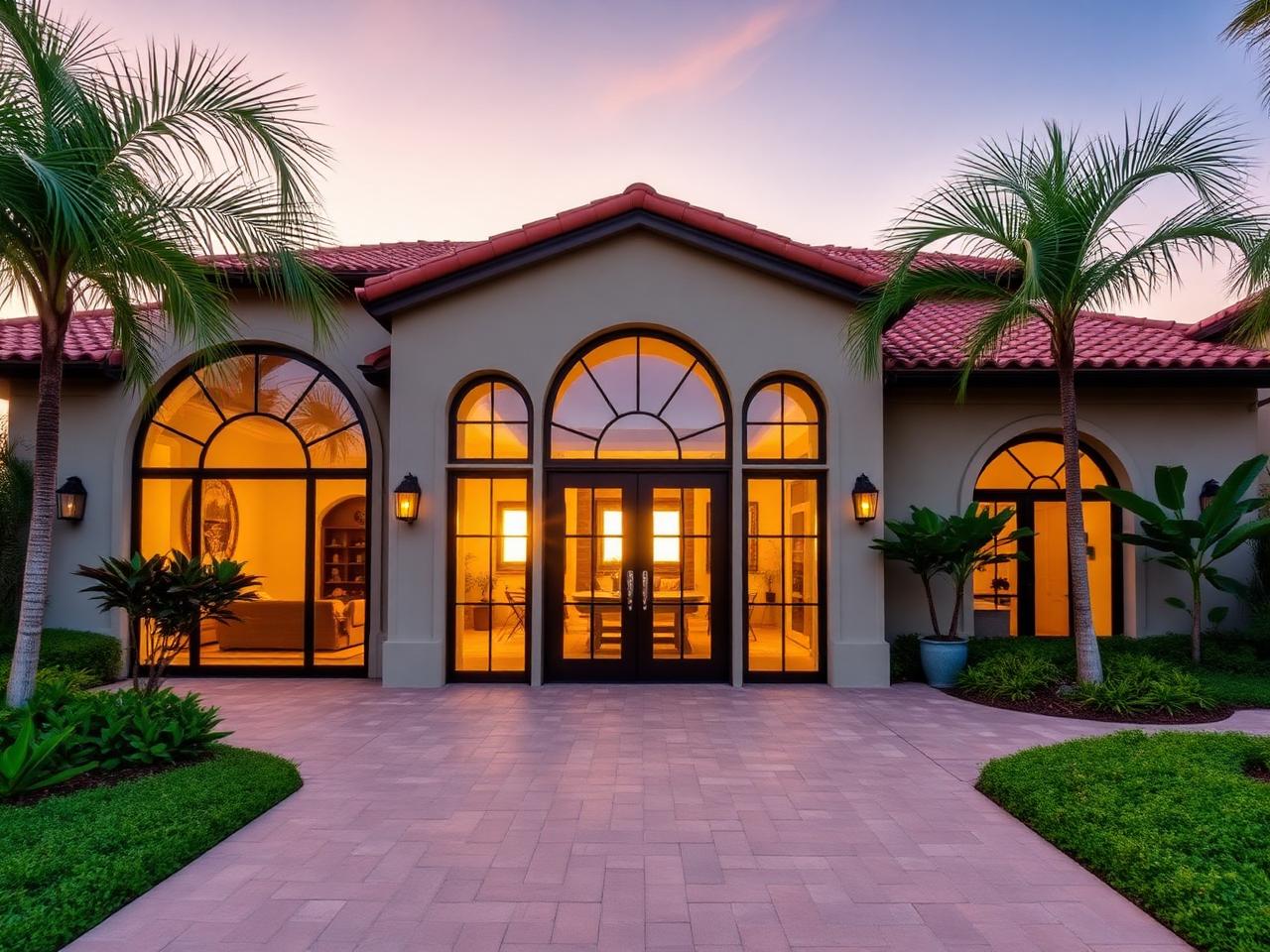 Mediterranean Villa — impact windows in Coral Gables