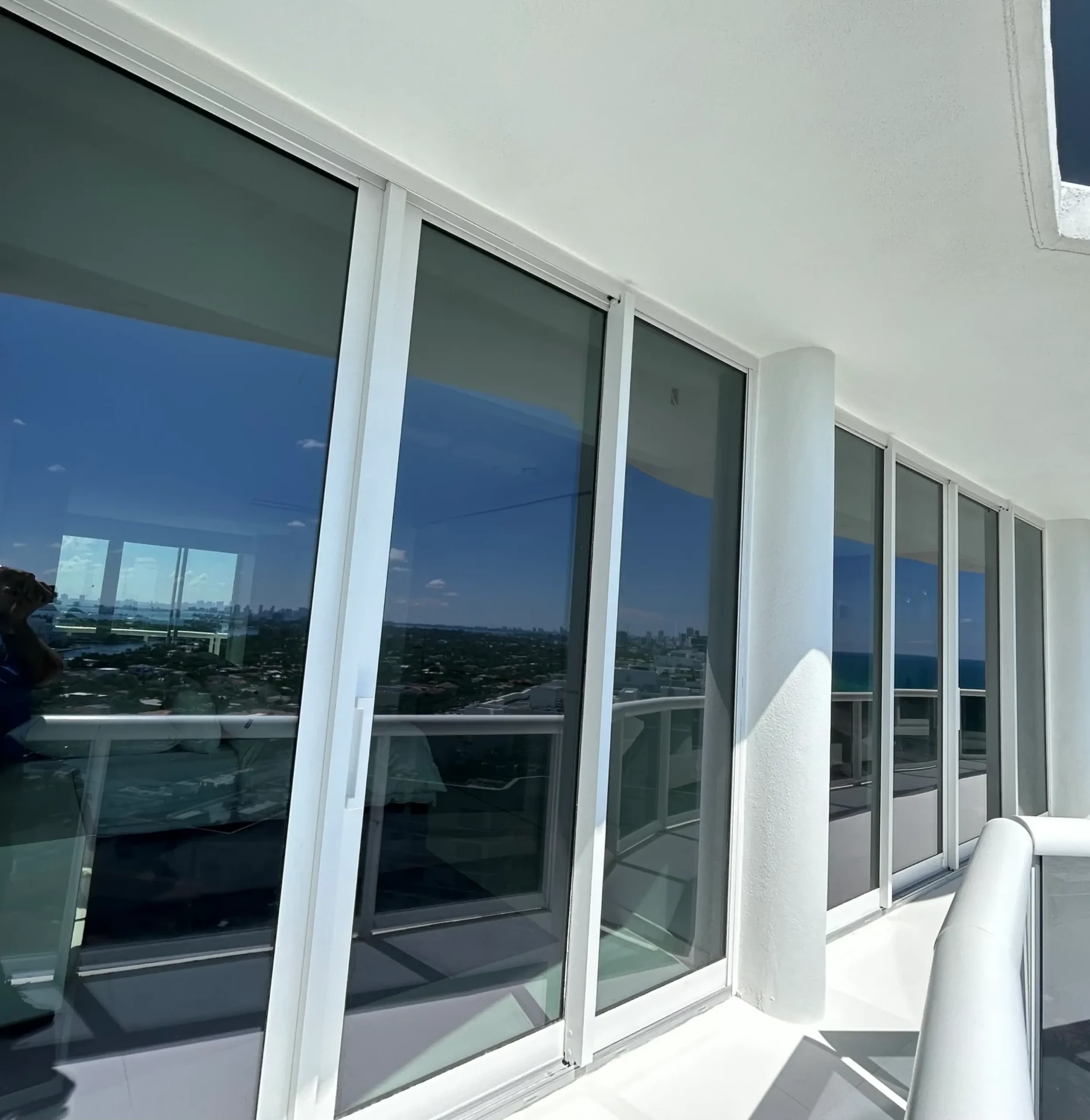 High-Rise Condo Install — impact windows in Miami, FL